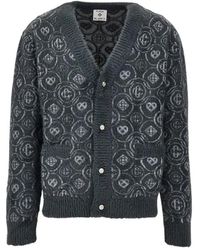 CASABLANCA - Fluffy Monogram Cardigan - Lyst