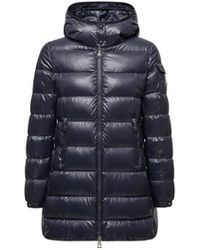 Moncler - Jassen ,Blauw ,Nylon Courcelles Lange Jas - Lyst