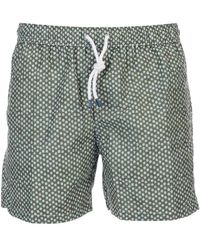 Fedeli - Badmode ,Groen ,Polyester Madeira Zwemshorts - Lyst