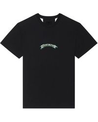 Givenchy - T-shirt mit rundhalsausschnitt und signature-print - Lyst