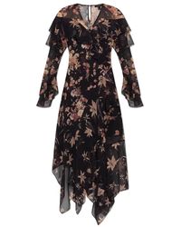 AllSaints - Kleedjes ,Zwart ,Fresca Jurk - Lyst
