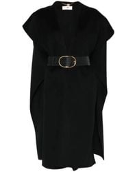 Elisabetta Franchi - Belted Coats - Lyst