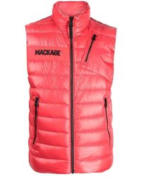 Mackage - Jassen ,Rood ,Hardy Down Vest Jacket - Lyst