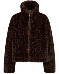 Numph - Faux Fur &Amp; Shearling Jassen - Lyst