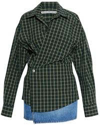 Alexander Wang - Pre-Styled Mini Wrap Jurk - Lyst