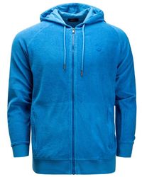 J.O.T.T - Hoodies & Sweatvesten ,Blauw ,Katoen Hooded Sweatshirt - Lyst