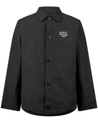 A.P.C. - Jassen ,Zwart ,Stijlvolle Jas Voor Mannen En Vrouwen - Lyst