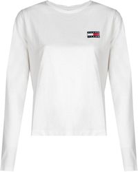 Blouse ww 0ww 22173 Tommy Hilfiger de color Blanco 41 % de descuento Mujer Ropa de Camisetas y tops de Blusas 