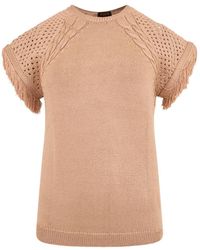 Moorer - Sisu Pullover Mit Fransen - Lyst