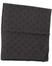 Moschino - Logo Wollschal - Lyst