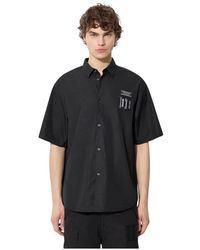 Undercover - Poplin Short Sleeve Shirt - Lyst