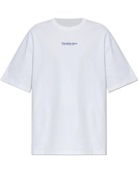 Samsøe & Samsøe - Tops ,Wit ,Katoen Sauni T-Shirt - Lyst