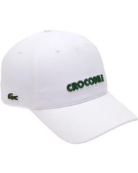 Lacoste - Cappello stile baseball bianco - Lyst