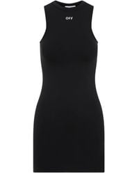 Off-White c/o Virgil Abloh - Mini Dress With Logo - Lyst