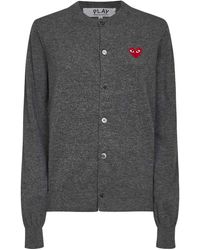 COMME DES GARÇONS PLAY - Cardigan Met Ronde Hals - Lyst