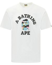 A Bathing Ape - New Multi Camo Tee - Lyst