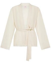 Sun 68 - Lange Cardigan Met Franjes/S - Lyst