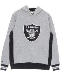 Mitchell & Ness - Hoodies & Sweatvesten ,Grijs ,Hoodie Nfl Pinnacle Zwaargewicht Fleece Hoodie Oakrai - Lyst