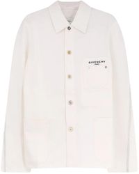 Givenchy - Jassen ,Wit ,Katoen Denim Katoenen Jas - Lyst