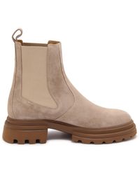 Hogan - Schoenen ,Suède Suède Chelsea Boots Model Met Brede Pasvorm - Lyst