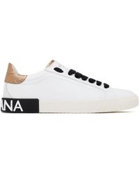 Dolce & Gabbana - Sneakers portofino bajas blancas - Lyst