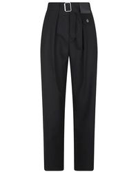 Loewe - Broeken ,Zwart ,Wol Pantalon Van Wol - Lyst