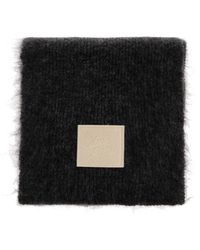 Ami Paris - Schal Mit Aufgenähtem Logo - Lyst
