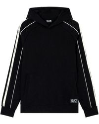 EA7 - Logo Series Hooded Sweatshirt - Lyst