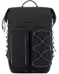 Piquadro - Led Computer Rucksack Schwarz - Lyst