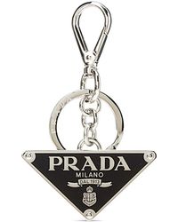 Prada - Accessoires ,Zwart ,Leer Sleutelhangerhouder Stijlvol Accessoire - Lyst