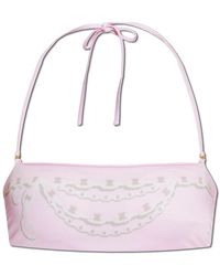 Versace - Badmode ,Roze ,Polyester Treasure Bikini Top - Lyst