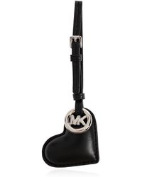 Michael Kors - Tassen ,Zwart ,Leer Puffy Heart Leren Tas Charm - Lyst