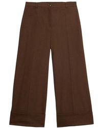 Oltre - Cropped Trousers - Lyst