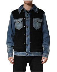 Dolce & Gabbana - Cotton Denim Blouson Jacket - Lyst