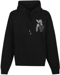 DSquared² - Hoodies & Sweatvesten ,Zwart ,Relax Fit Sweatshirt - Lyst