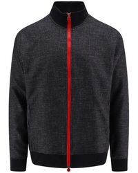 Kiton - Luxe Wolmix Rits Sweatshirt - Lyst
