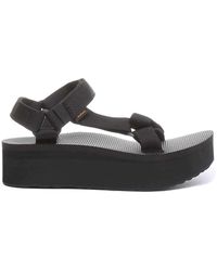 Teva - Schwarze Flatform-Sandale Mit Umweltfreundlichem Riemen - Lyst