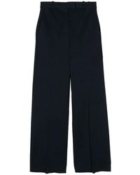 Circolo 1901 - Broeken ,Blauw ,Katoen Wijde Broek - Lyst