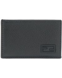 Fendi - Accessoires ,Zwart ,Leer Slim Cardholder Wallet - Lyst