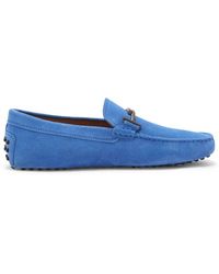 Tod's - Wildleder Loafer Blauer Stil - Lyst