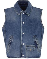 Givenchy - Jassen ,Blauw ,Denim Denim Vest - Lyst