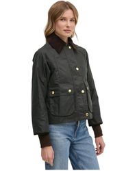Barbour - Cropped Beadnell Jas - Lyst