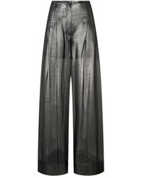 Alberta Ferretti - Wide Trousers - Lyst