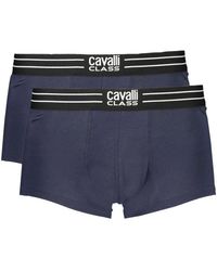 Roberto Cavalli - Ondergoed ,Blauw ,Katoen Blauw Katoenen Ondergoed - Lyst