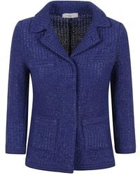 Charlott - Blaue Jacke Für Stilvolles Layering - Lyst