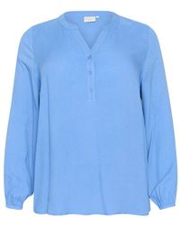 Kaffe - Flow v-ausschnitt bluse - Lyst