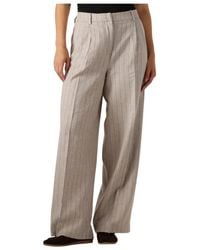 SELECTED - Broeken ,Linnen Wijde Linnen Broek Voor - Lyst