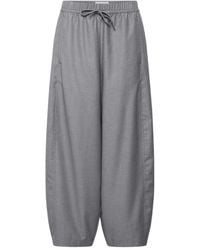 Ichi - Cropped Trousers - Lyst