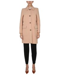 Moschino - Single-Breasted Coats - Lyst