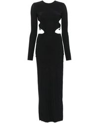 Amazuìn - Schwarzes Cut-Out Kleid Für Frauen - Lyst